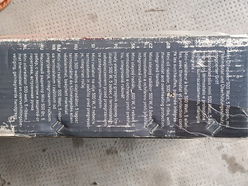 Radiatore Mini Olio 500Watt OBI - Foto 9 di 9