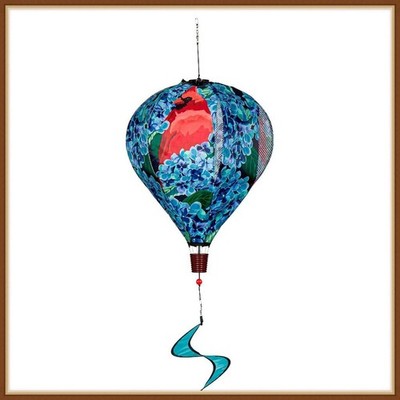 EVERGREEN KINETIC SPINNER * HYDRANGEA CARDINAL * HOT AIR BALLOON - BRAND NEW