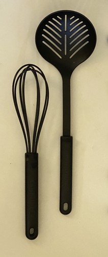 VTG Set of 9 Calphalon 14" Black Nylon Cooking Utensils 400 Degrees Made in USA - Picture 6 of 9