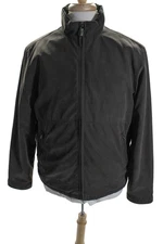 RAINFOREST Mens Brown Mock Neck Full Zip Pockets Long Sleeve Jacket Size M