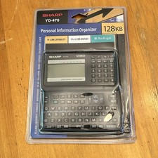 Vintage Sharp YO-470 Personal Information Organizer PDA 128 KB Brand New