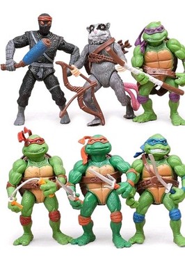 6 Pack Of Brand New Original Packaging Ninja Turtles Toy Figurines And Enemies