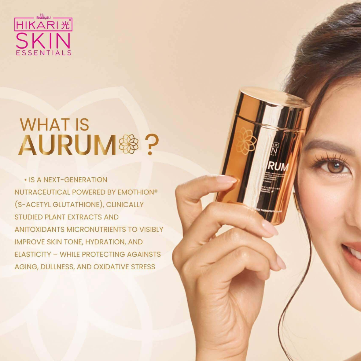 emothion s-acetyl glutathione Hikari Aurum S-Acetyl Glutathione Supplement | Sakura & Ceramide Blend | 30 Caps