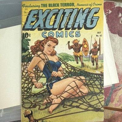 Exciting Comics #62 Golden Age Single Issue Color Comic Book Black Terror