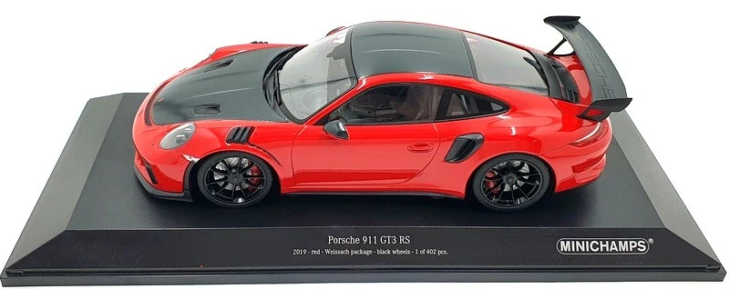 Minichamps 1/18 Scale Diecast 155 068230 - Porsche 911 GT3 RS 2019 Red - Image 4 of 4