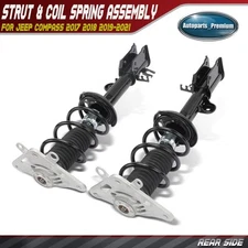 2pcs Rear Side Complete Strut & Coil Spring Assembly for Jeep Compass 2017-2021