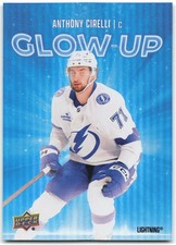 2025-26 Upper Deck Series 2 Glow Up #GU-13 Anthony Cirelli Tampa Bay Lightning