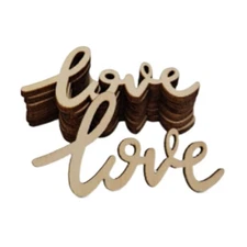 20 Pcs Wooden "Love" Letters Craft Sign for Door Wall Art Decor Home Shop