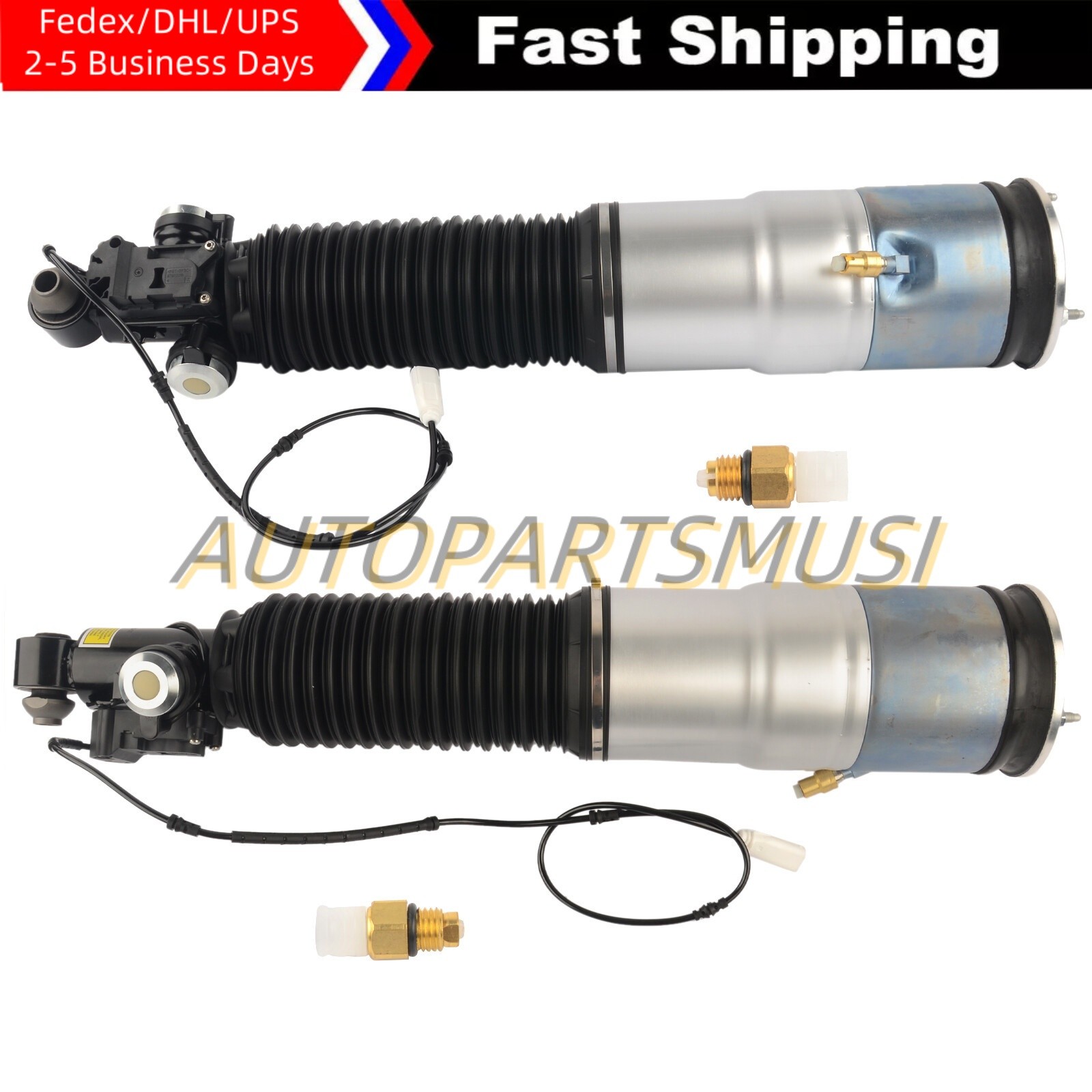 2* Rear L+R Air Suspension Struts 37126795873/4 for Rolls Royce Ghost 2010-2019