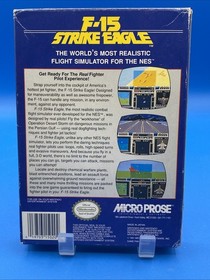 F-15 Strike Eagle Nintendo NES Missing Manual, Tested