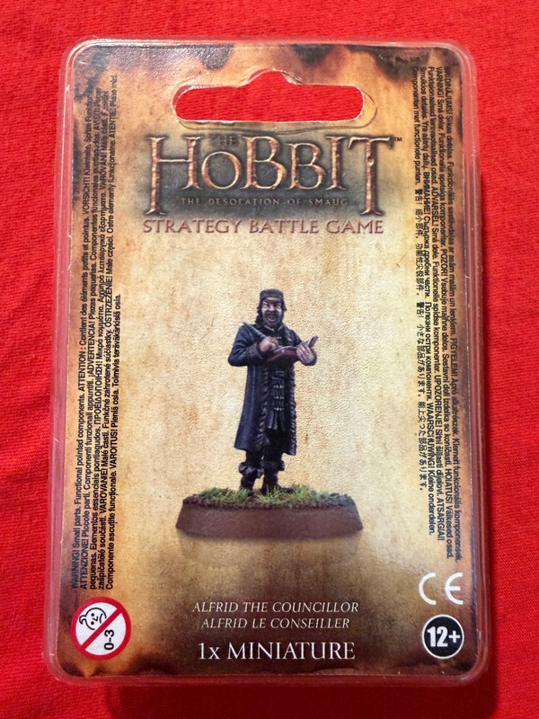 Hobbit Strategy Battle Game Alfrid the Councillor in blister Lord of the Rings
