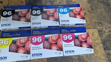 6 Epson 96 Genuine OEM Ink Cartridges  Mixed Lot / Full Set Exp 2017 - 2025