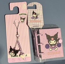Kuromi phone charm- bag purse phone charm Dangle And Mini Notebook Primark New