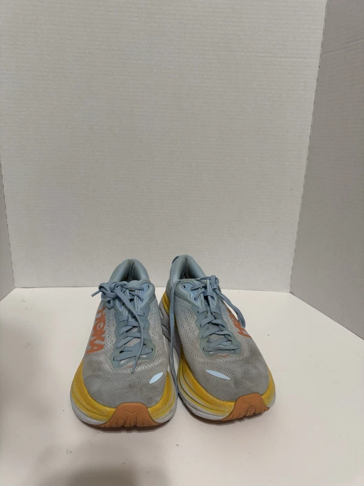 Hoka One One Bondi 8 Mujer Talla 9 Zapatos Anchos Azul Tenis para Correr 1127954 SSCA Foto 3 de 4