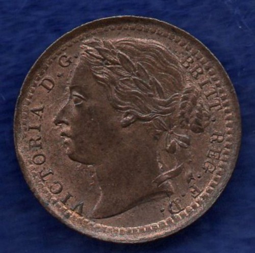 Great Britain Victoria 1868 Third Farthing, High Grade (Ref. f0644) - Picture 2 of 2