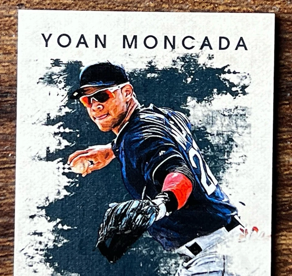 2016 Panini Diamond Kings Mini Black #187 - Yoan Moncada - #d /25 Red Sox Rookie - Image 2 of 4