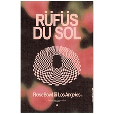 Rufus Du Sol Rose Bowl Los Angeles August 16 2025 Concert Poster