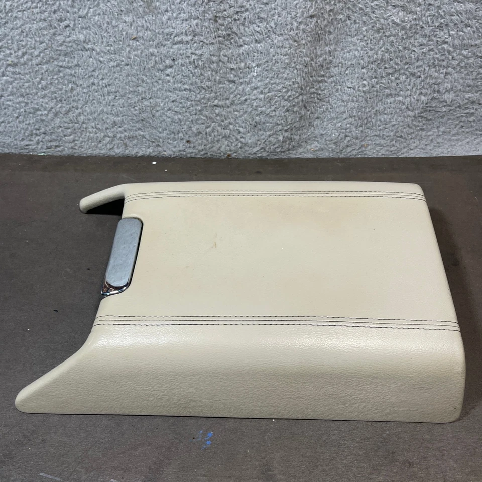 Lincoln Navigator 2003-2006 consola delantera beige reposabrazos tapa OEM Foto 3 de 4