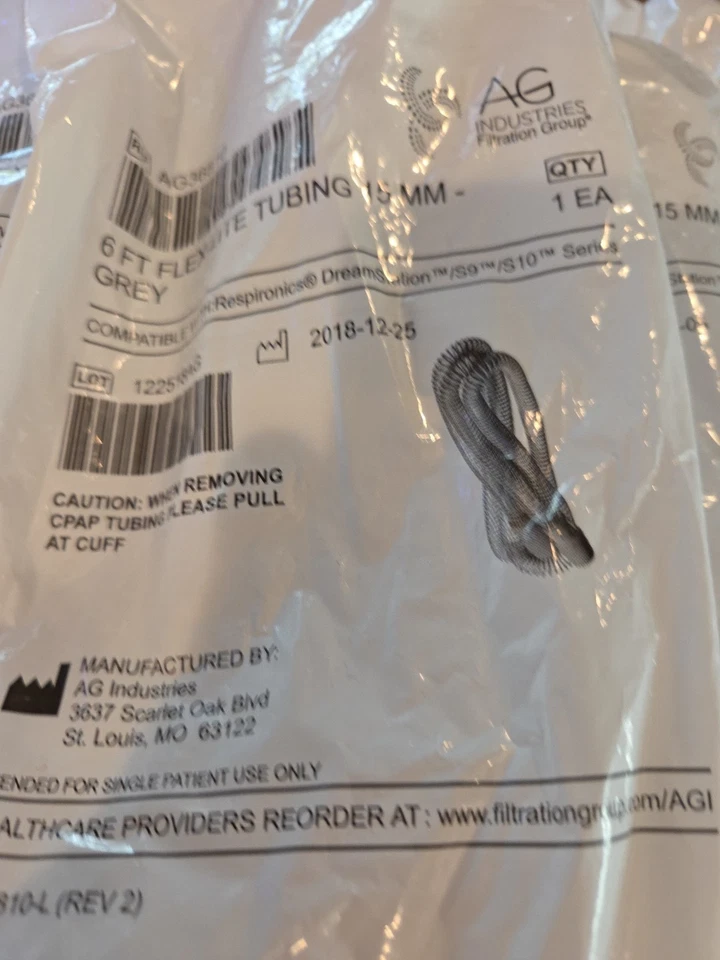 Filtragem AG Industries - AG36810X - 6 pés Tubulação Flex-Lite 15MM cinza - Lote de 3 - Imagem 2 de 4