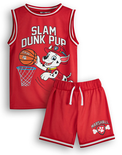 Paw Patrol Red Marshall 2 Piece Basketball Set Boys
