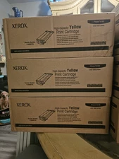 Genuine Xerox 113R00725 High-Capacity Yellow Toner for Phaser 6180