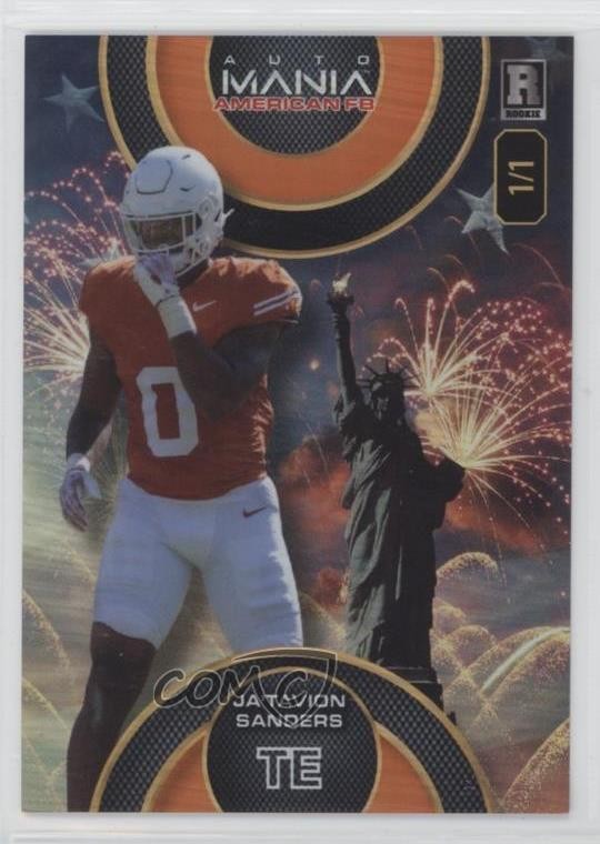 2024 Circle Fireworks Rainbow Foil 1/1 Ja'Tavion Sanders #AMAC-JS Rookie RC v7j