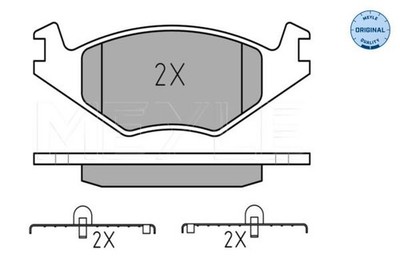 Original MEYLE Bremsbelagsatz Scheibenbremse 025 208 8715 für Seat VW
