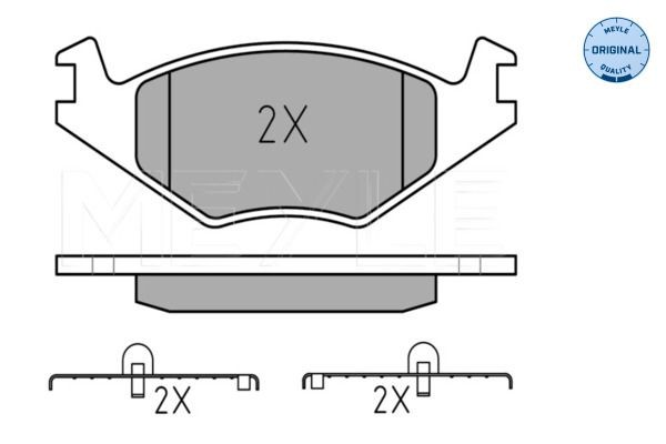 Original Meyle Bremsbelagsatz Scheibenbremse 025 208 8715 FüR Seat VW-image