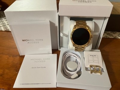 Michael Kors Gold Tone Smart Watch Unisex 44mm