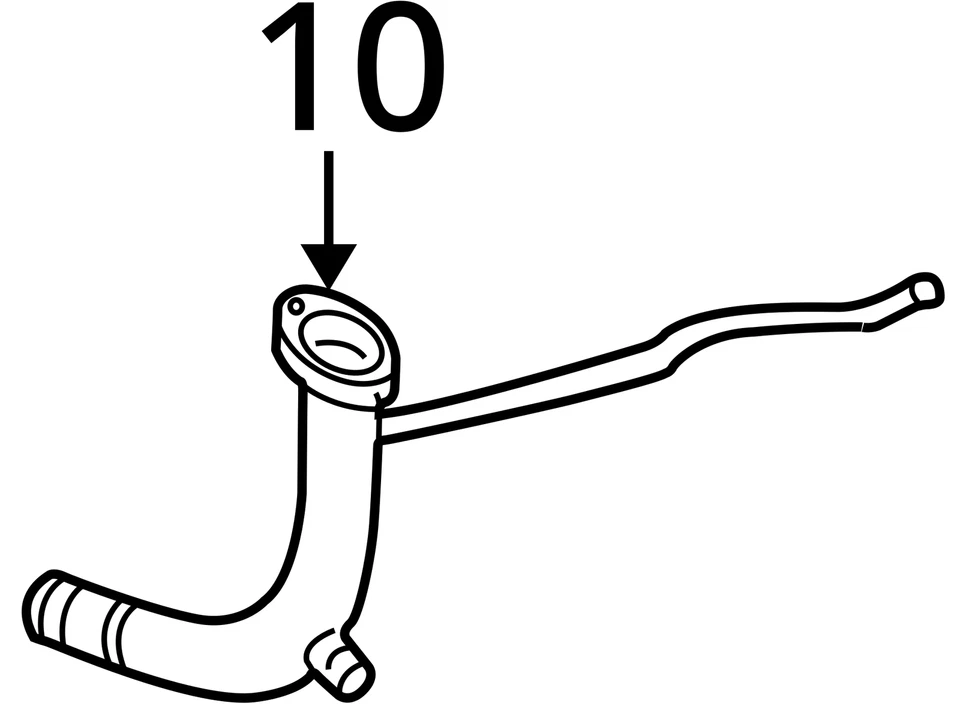 1996-2002 CHEVROLET PONTIAC CAVALIER SUNFIRE PIPE ASM RAD OTLT 24575474 NOVO FABRICANTE DE EQUIPAMENTO ORIGINAL - Imagem 3 de 3