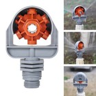 Kunststoff Sprinklerköpfe 6 Muster verstellbar Bewässerungswerkzeug für Garte