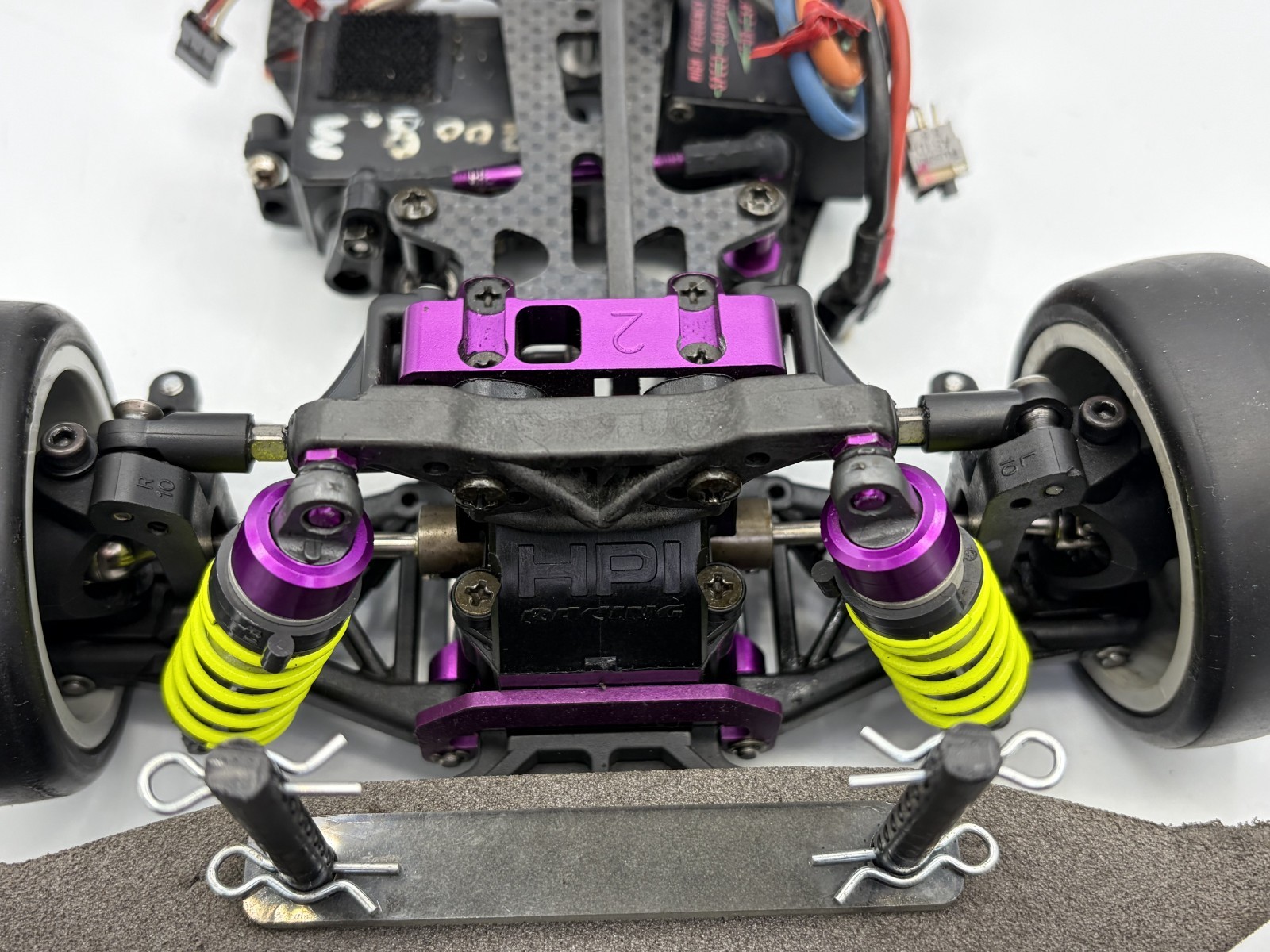 For parts HPI RS4 PRO2 carbon chassis with ESC and motor