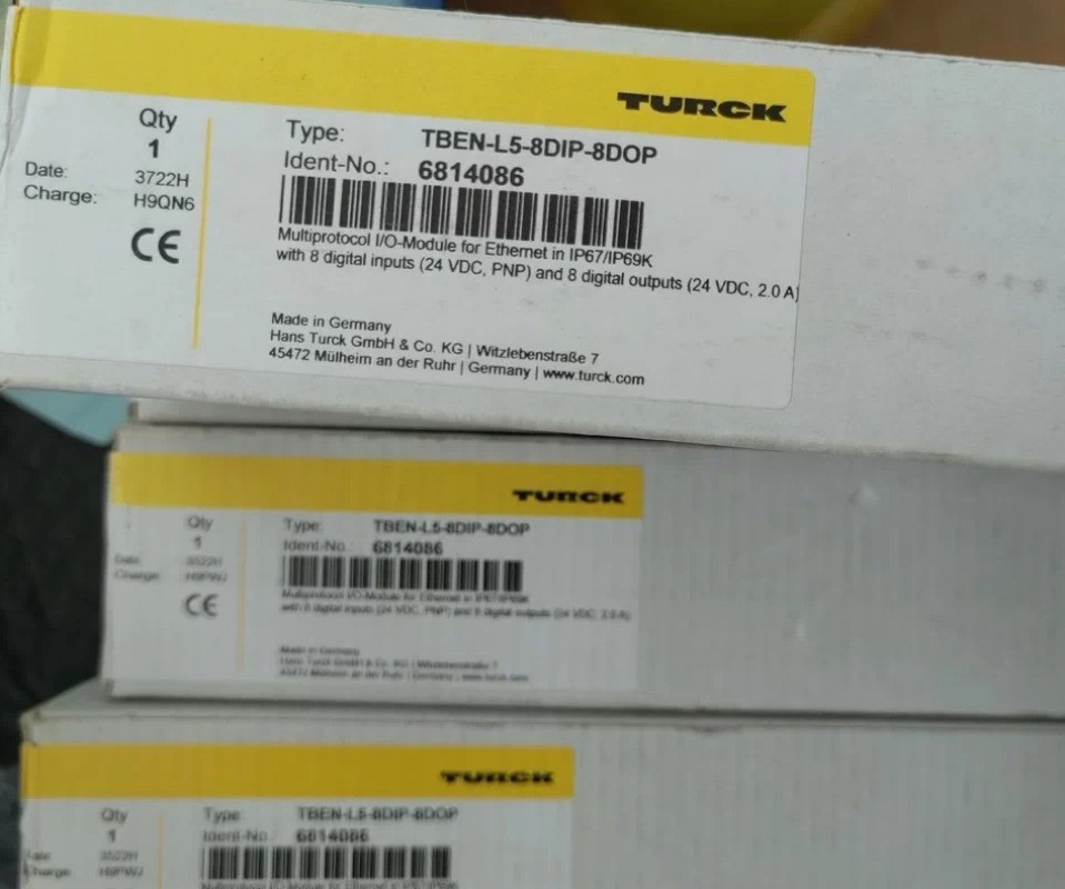 1pcs Turck TBEN-L5-8DIP-8DOP Multi-protocol I/O Module 6814086