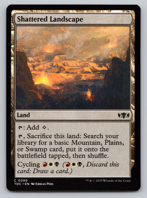Shattered Landscape Land  - Commander: Tarkir Dragonstorm MTG