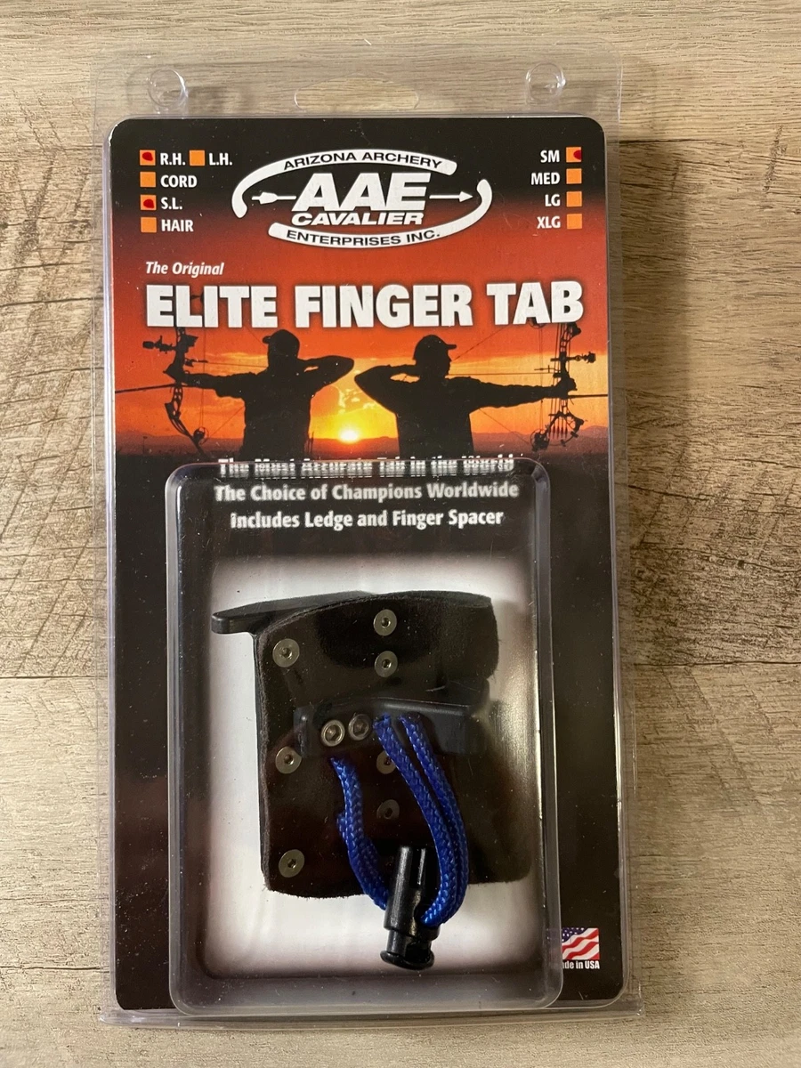 Onglet De Tir AAE Cavalier Elite Finger – Pour Droitier, Taille M, Cuir Noir