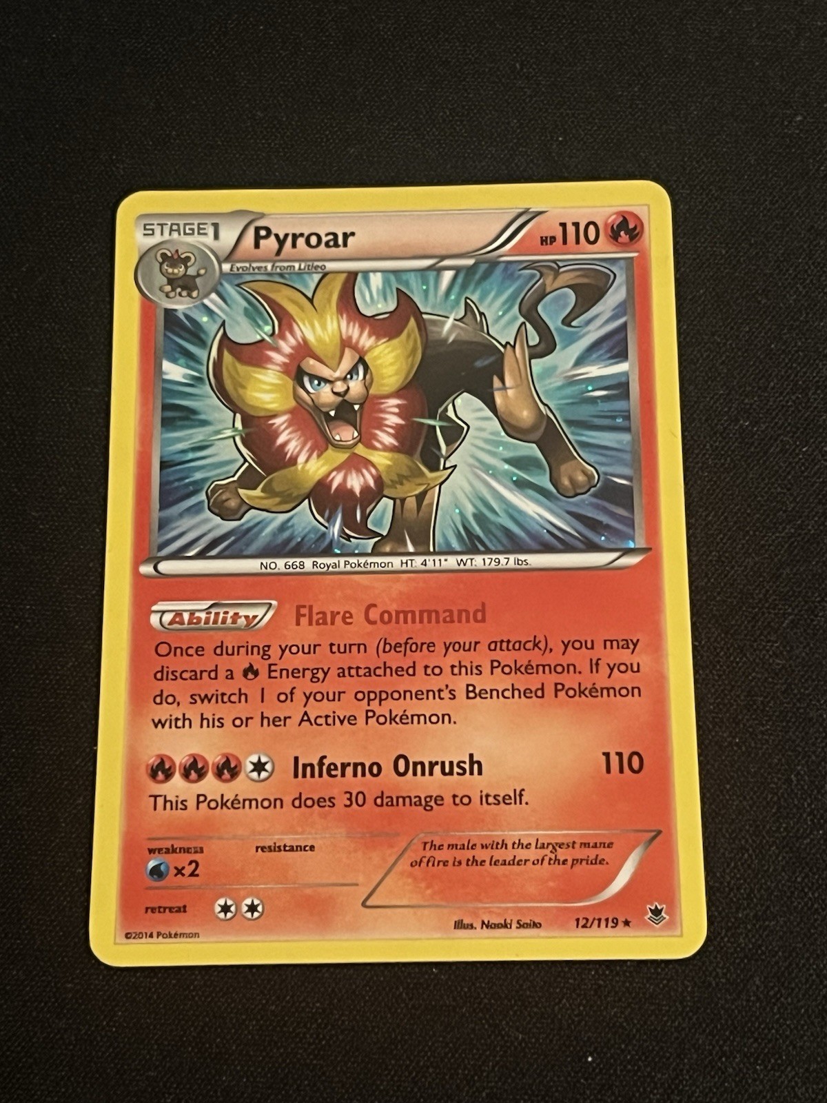 XY - Phantom Forces #12/119 Pyroar Cosmos Holo LP