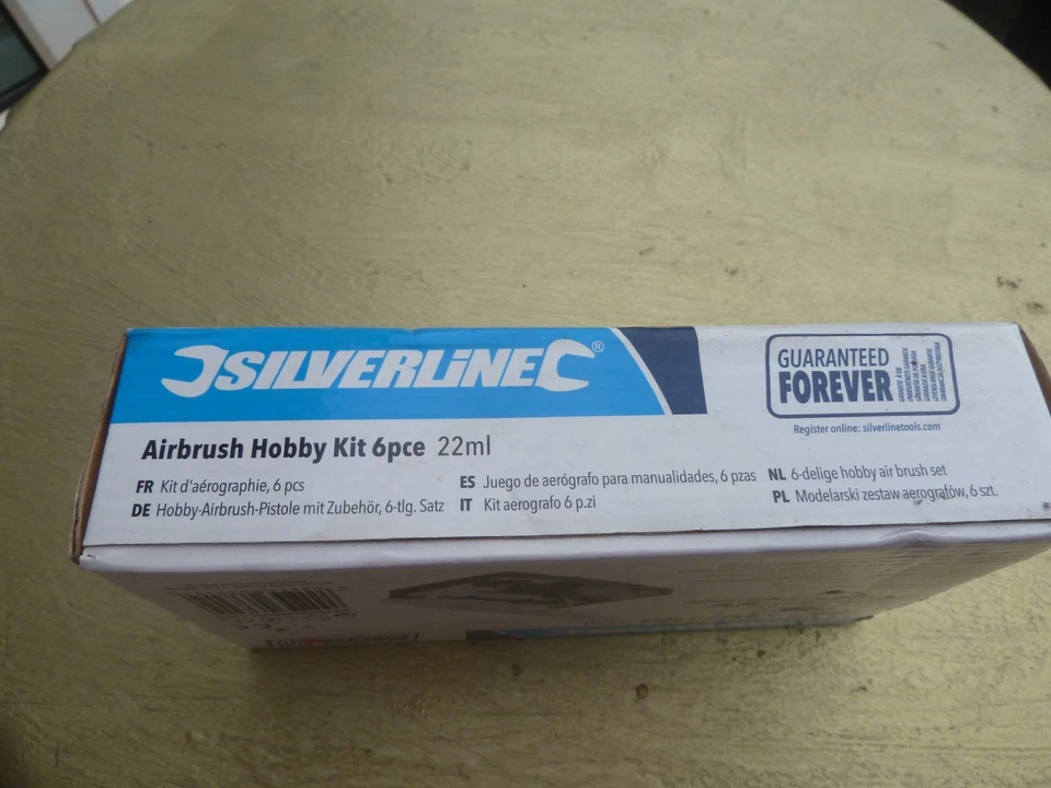 Silverline Airbrush Hobby Kit With Storage Case 22ml 6 Piece Model Work NEW - Image 3 of 4