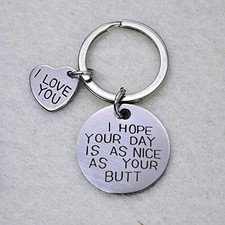Keychain Boyfriend Girlfriend Gifts Keyring I Love You Wife Husband Gifts