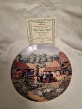 Danbury Mint Collector Plate 'The Farm-yard' From  The Farm Year'