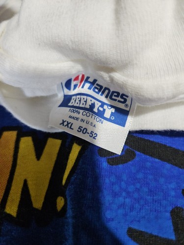 Hanes Vintage Saddamn This Bombs For You Iraq Airshow War Humor Shirt Size XXL - Bild 3 von 5