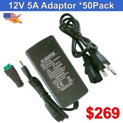 10~50 Pack 12 Volt DC Transformer 110V AC To 12V DC Power Supply Converter 5A
