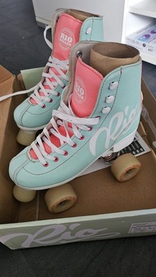 Rio Roller Script Rollschuhe Teal/Coral Gr. 39,5 / UK 6