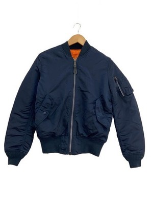 ALPHA Industries Flight Jacket Nylon Navy S Used