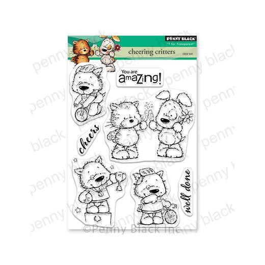 Penny Black Clear Stamps - Cheering Critters 30-549
