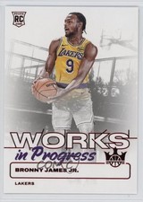 2024-25 Panini Court Kings Works in Progress Ruby 55/149 Bronny James Jr #10 3c2