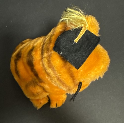 Garfield Orange Cat 1981 Dakin 8" Plush Graduation Stuffed Animal Cap Vintage - Picture 5 of 7