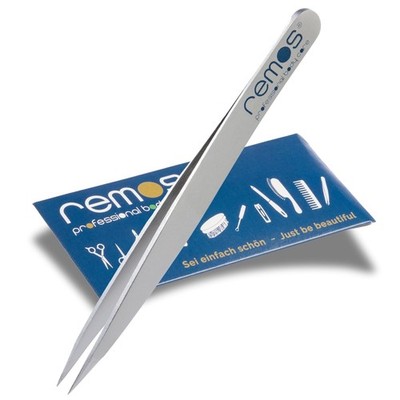 REMOS Splitterpinzette - Edelstahl [INOX] rostfrei 9.5 cm - feine Spitze satin
