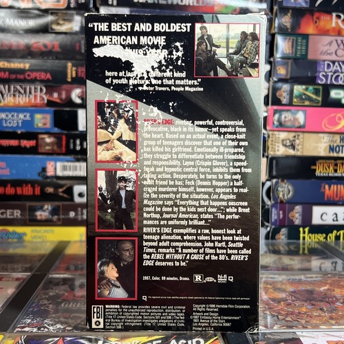 River's Edge 1987 VHS Tested Rental Keanu Reeves Dennis Hopper Crispin Glover - Picture 6 of 15