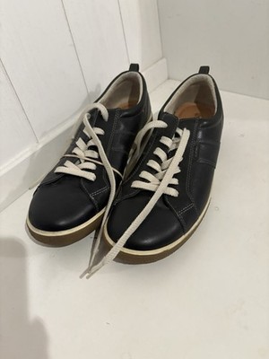 ECCO CHASE 2 Rip Tech Leather Sneakers Shoes  Black Sz EU 41 US 10-10.5 UK 8-8.5