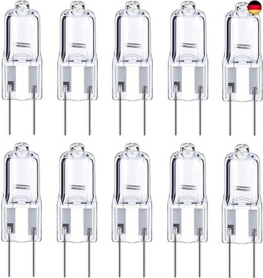 10x G6.35 Lampe 35W Halogenbirne Dimmbar Niedervoltlampe 12V GY6.35 Glühbirne 